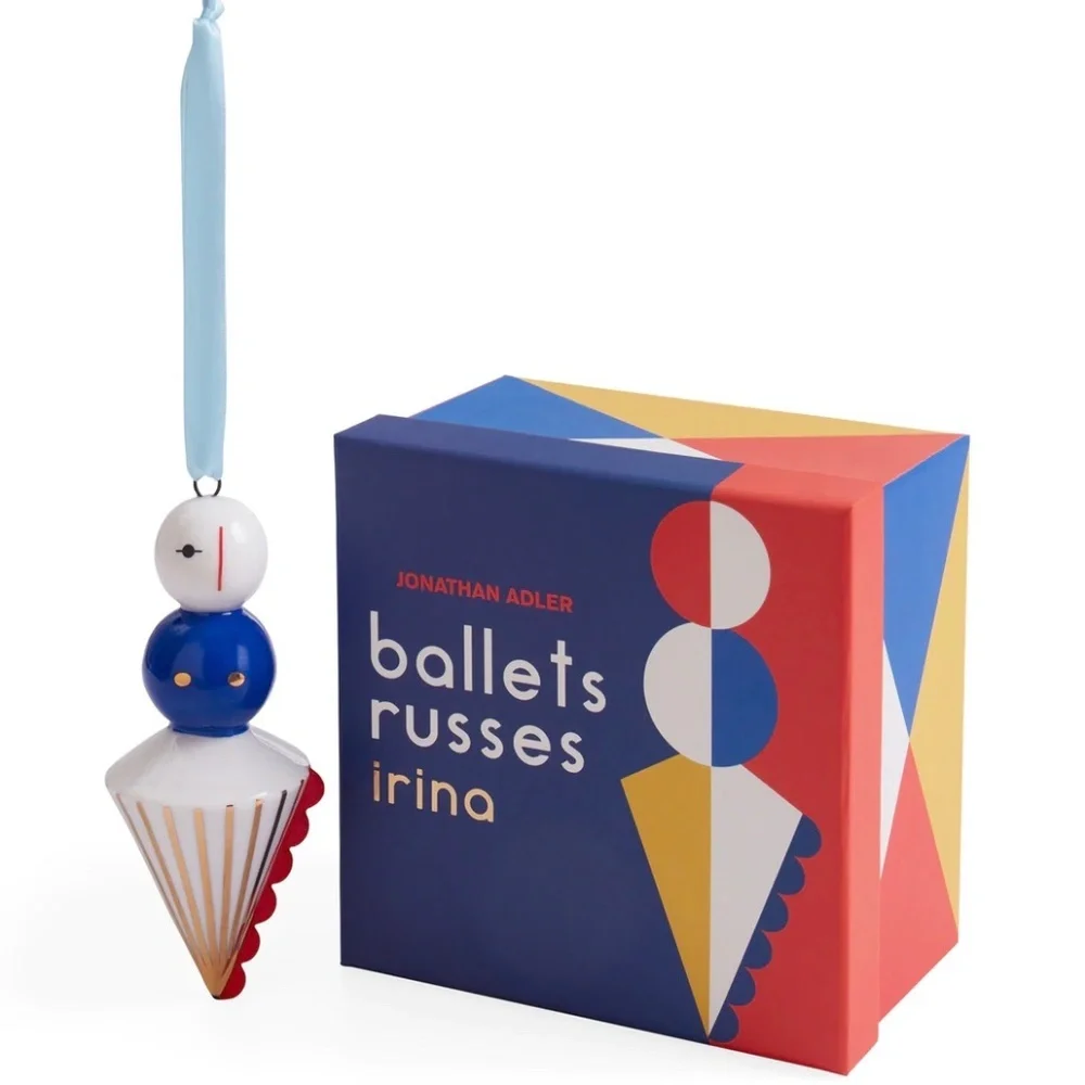Jonathan Adler Ballets Russes Irina Art Deco Christmas Ornament NWT